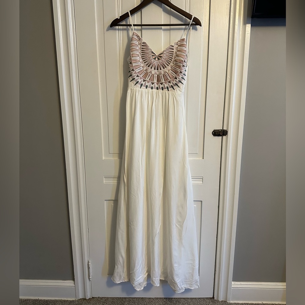 Lulus white maxi dress
